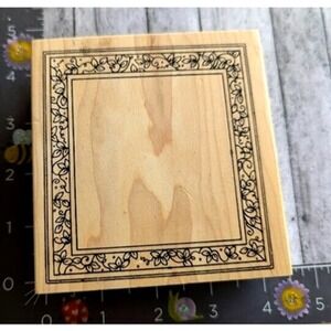 Great Impressions Leafy Ivy Frame K67 Rubber Stamp Wood #B12